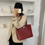 Bolsa Tote Net Red Selvagem ins Bolsa de Ombro Bolsa de Compras Ideal para compras e uso diário, espaçosa e com design moderno. — foto 5