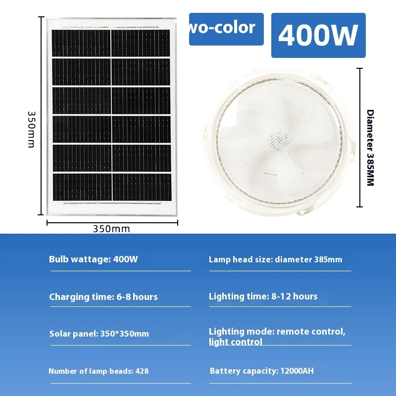 Solar Ceiling Lamp LED Home Indoor and Outdoor Lighting Energy efficient, easy installation, waterproof, perfect for any — photo 8