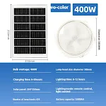 Solar Ceiling Lamp LED Home Indoor and Outdoor Lighting Energy efficient, easy installation, waterproof, perfect for any — photo 8