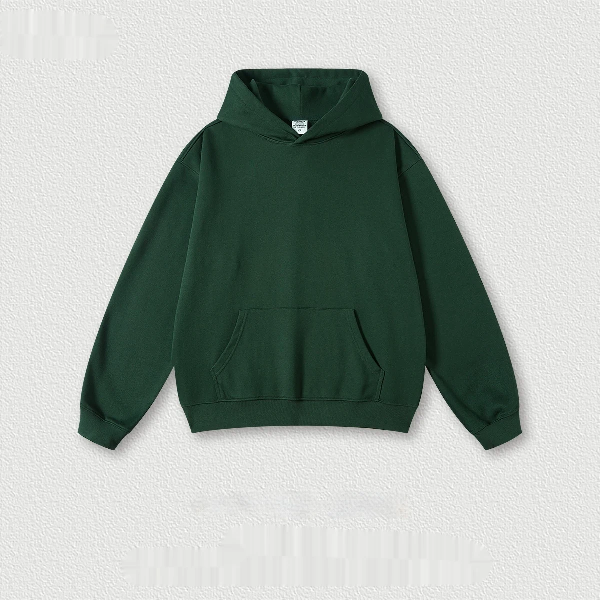 Moletom com capuz masculino de cor sólida e design simples. Ideal para moda casual, confortável e perfeito para o dia a dia e lazer. — foto 10