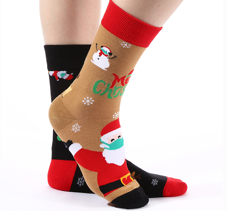 Title 2, AB Surface Christmas Socks Mens Mid-calf Cotto...