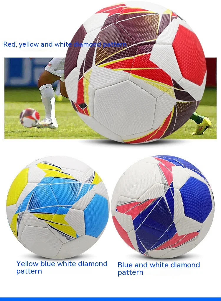 Bola de Futebol No 4 Infantil Estudantil Costurada à Máquina PVC No 4 Treino Competição Futebol Perfeita para Crianças — foto 37
