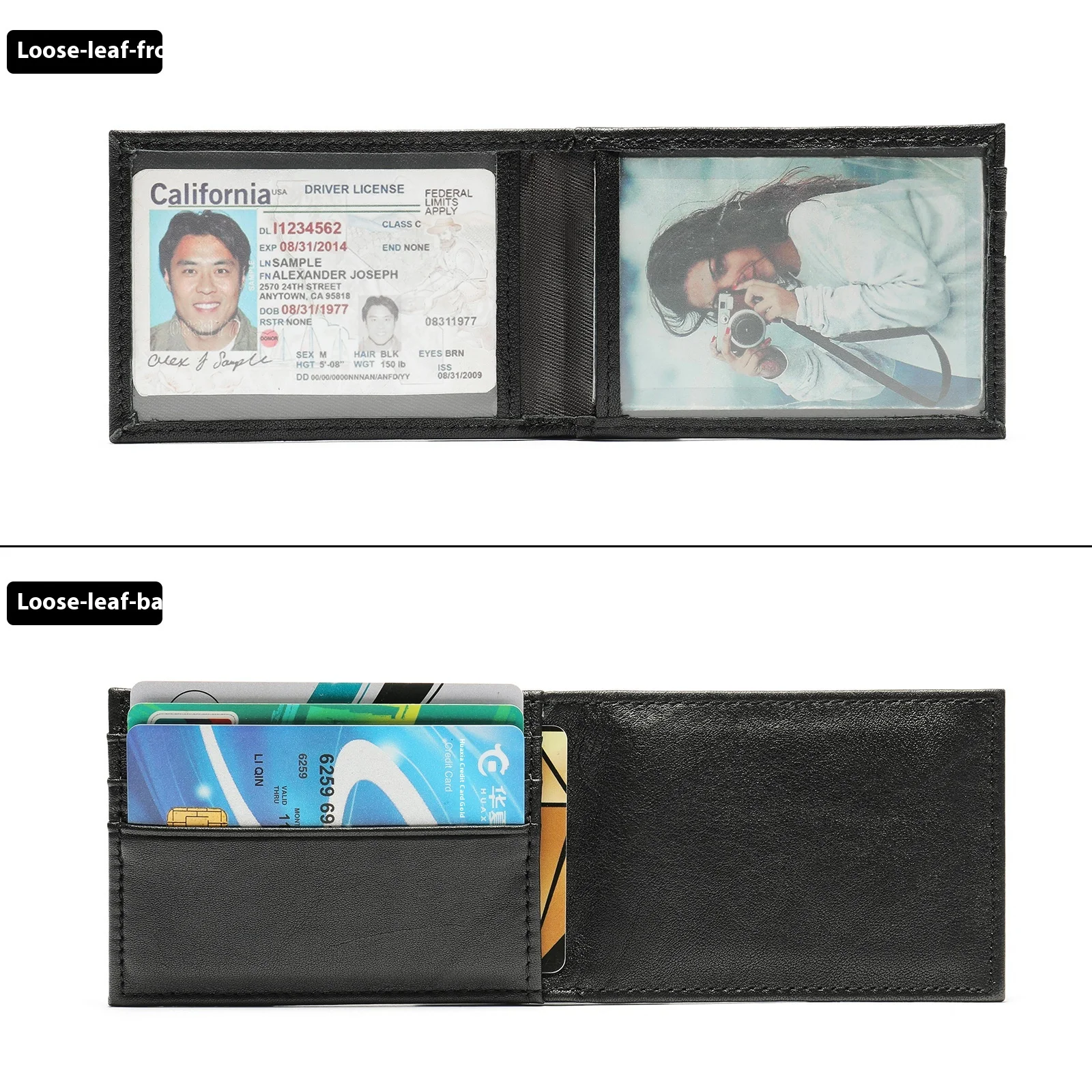 Carteira masculina para negócios Leve e jovem Design fino e compacto, ideal para transportar cartões e dinheiro com praticidade e estilo — foto 3