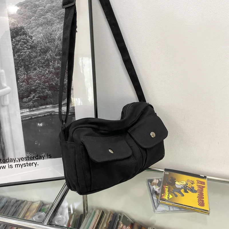 Bolsa de lona lavável série japonesa Ideal para compras, viagens e uso diário. Durável, espaçosa, fácil de limpar e com design exclusivo. — foto 7