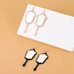 Etnische Stijl Gepersonaliseerde Niche Design Spiegel Oorbellen Creatieve Oorbellen Persoonlijkheid Sieraden Uniek en Eigenzinnig — foto 6