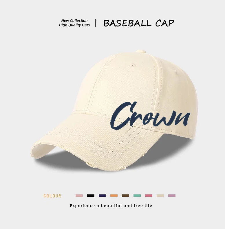 Bonés de beisebol casuais europeus e americanos para homens. Conforto, estilo e proteção solar para uso diário e atividades ao ar livre. — foto 3