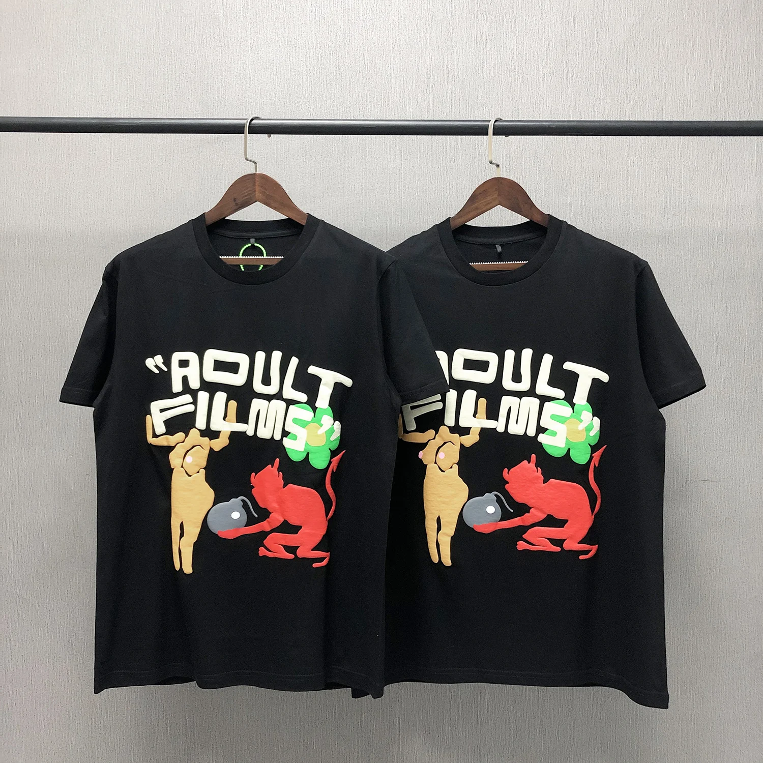Title 1, Printed Little Devil Round Neck Casual T-Shirt Men
