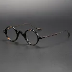 Retro sheet metal eyeglass frames for men, pure titanium, myopic glasses option, small face. Stylish, lightweight, and f — photo 8