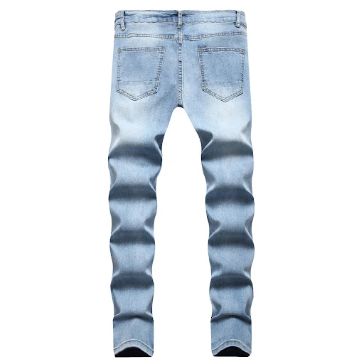 Title 11, Nieuwe Heren Ripped Matte Witte Slim-fit Denim ...