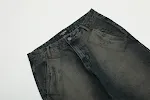 Pantalones vaqueros ajustados desgastados para hombre, estilo moderno y cómodo. Denim skinny de alta calidad, perfectos para looks casuales y urbanos. — foto 2