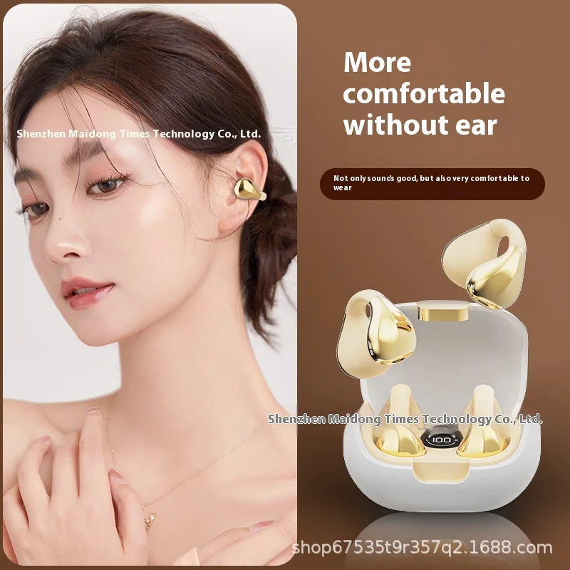 Digital Display Sports OWS Clip-on Bluetooth Headset, enjoy music and calls during your workouts, comfortable and secure — photo 6