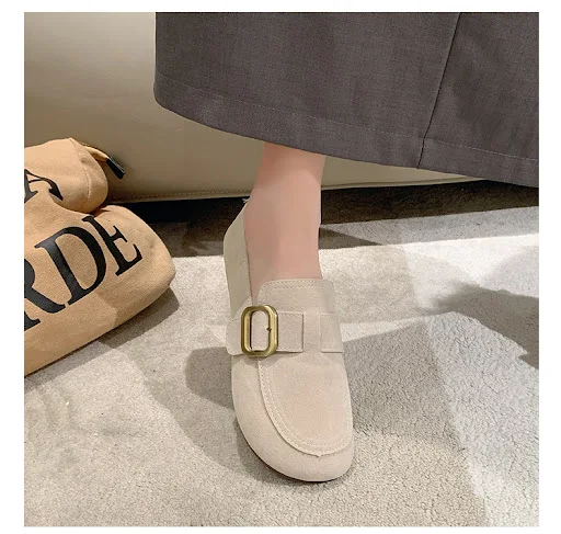 Title 14, Retro Slip-on Shallow Mouth Flat Casual Shoes o...