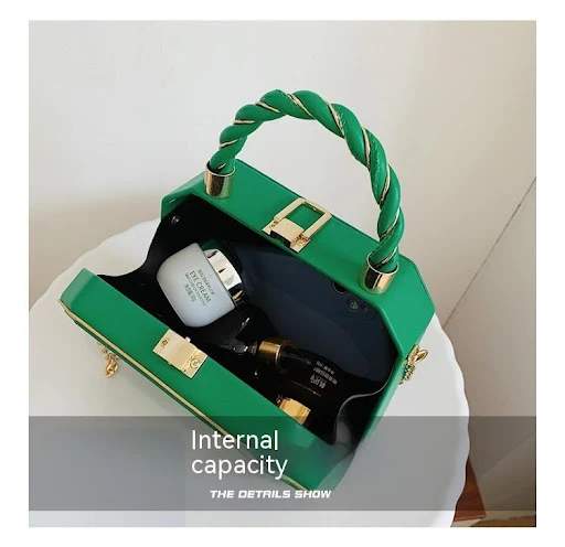 Title 8, Twist Handbag Box Bag High-grade Niche Stylish ...
