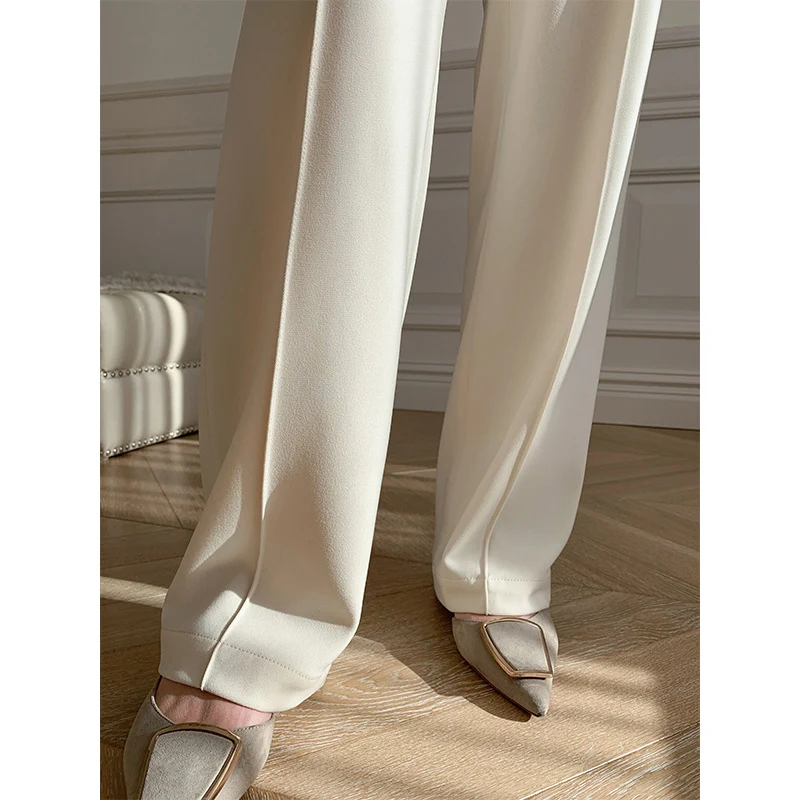 Women's High Waist Straight Loose Slim Pants Comfortable and Stylish Perfect for Everyday Wear or Work Versatile and Fla — photo 2