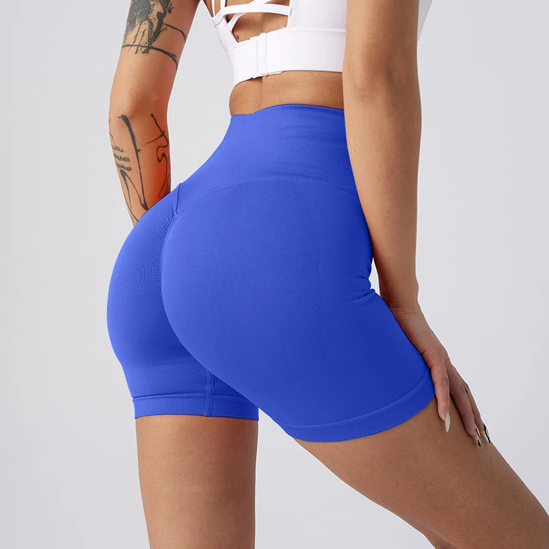 Women's Sports Belly Contracting Cycling Tights Peach Hip Yoga Shorts for workout, high waist, shaping and comfortable f — photo 11