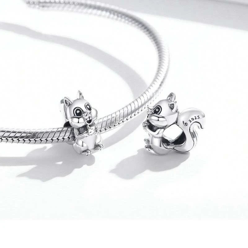 Pulseira DIY de Esquilo Divertido com Contas de Animais Fofos, crie pulseiras únicas e personalizadas, um presente criativo e adorável. — foto 1