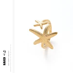 Anel Retro Europeu Americano de Aço Inoxidável com Gemas, Luxo Leve, Estilo Ins Avançado, Ouro 18K, Não Desbota. Jóia Elegante e Moderna. — foto 3