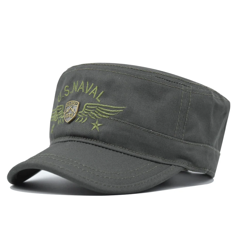 Boné militar camuflado, chapéu plano para homens e mulheres. Perfeito para atividades ao ar livre e proteção solar confiável. — foto 13