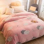 Cobertor de lã de coral espessado para sonecas no escritório no inverno, quente e macio, perfeito para conforto e descanso. — foto 4