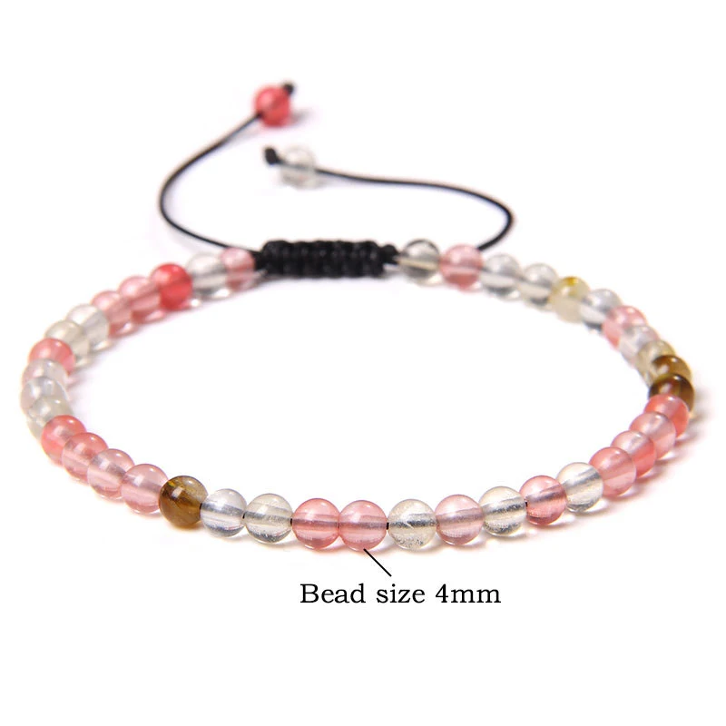 Pulseira de contas ajustável com gemas naturais brutas. Leve a beleza da natureza para o seu pulso. Estilo autêntico e único. — foto 1
