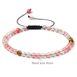 Pulseira de contas ajustável com gemas naturais brutas. Leve a beleza da natureza para o seu pulso. Estilo autêntico e único. — foto 1
