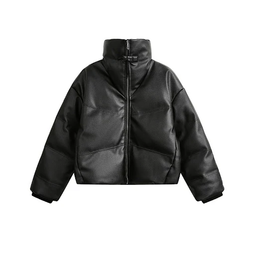 Title 11, Winter New American Retro Turtleneck Cotton-pad...