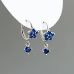 Blue Stone White Gold Color