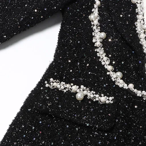 Title 10, Ladies Fashion New Sequins Contrasting-color Dress