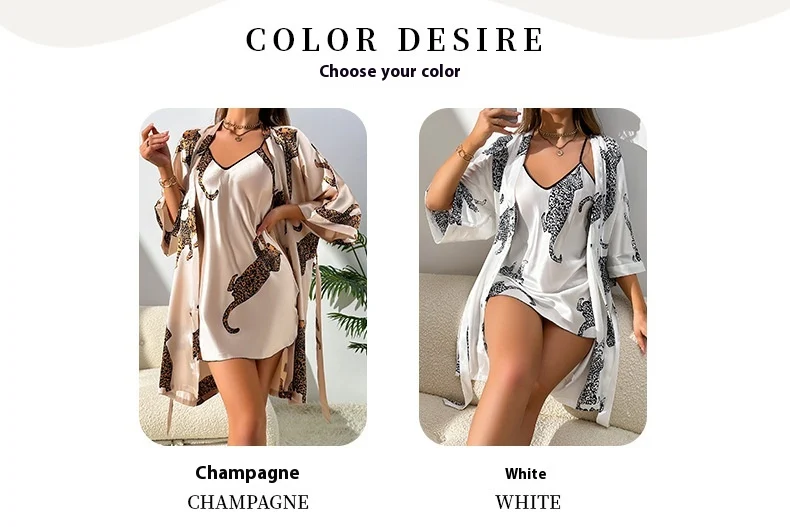Title 3, Herfst en Winter Lange Eenvoudige Homewear Sexy...