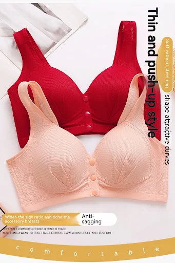 Title 5, Biustonosz Plus Size Zapinany z Przodu Bez Fisz...