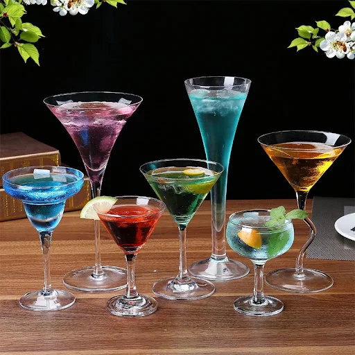 Title 3, Crystal Cocktail Glass Martini Triangle Cup