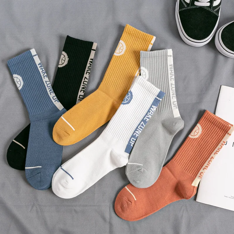 Title 3, Solid Color Cotton Socks for Spring and Autumn,...