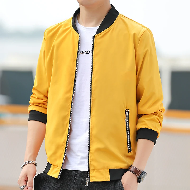 Jaqueta de gola de beisebol masculina Nova moda Jaqueta utilitária Design moderno, confortável e estiloso, perfeita para diversas ocasiões casuais. — foto 4