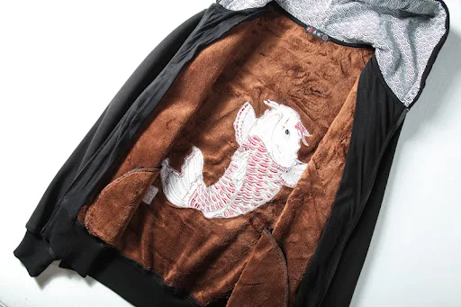 Title 5, Koi fish embroidered sweater