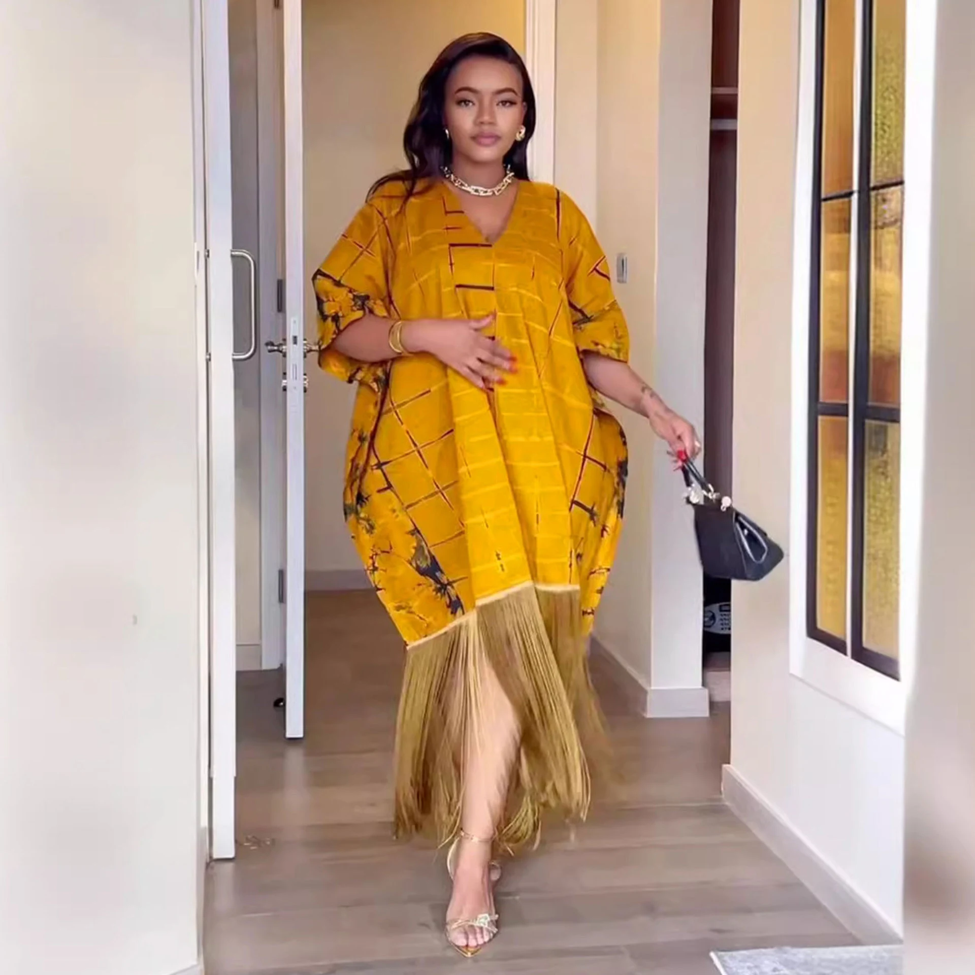 European And American Loose Casual Tassel Dress — photo 8