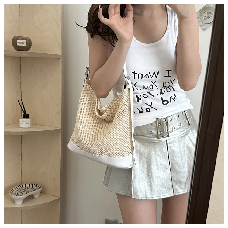 Large Capacity Summer Seaside Vacation Beach Woven Straw Bag. Perfect for carrying your beach essentials in style and co — photo 27