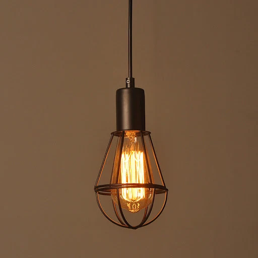 Title 5, Vintage Light Bulb Cage Chandelier for Creativi...