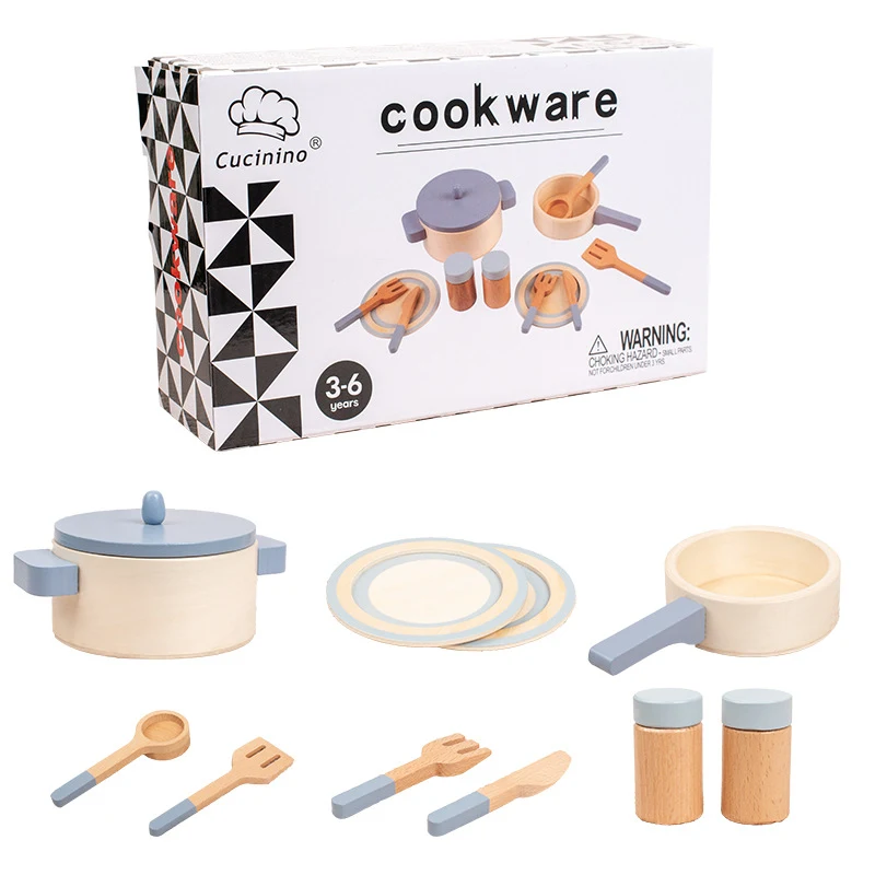 Cozinha infantil de madeira simulada. Estimula a criatividade, brincadeiras de faz de conta e habilidades culinárias iniciais, brinquedo educativo. — foto 22