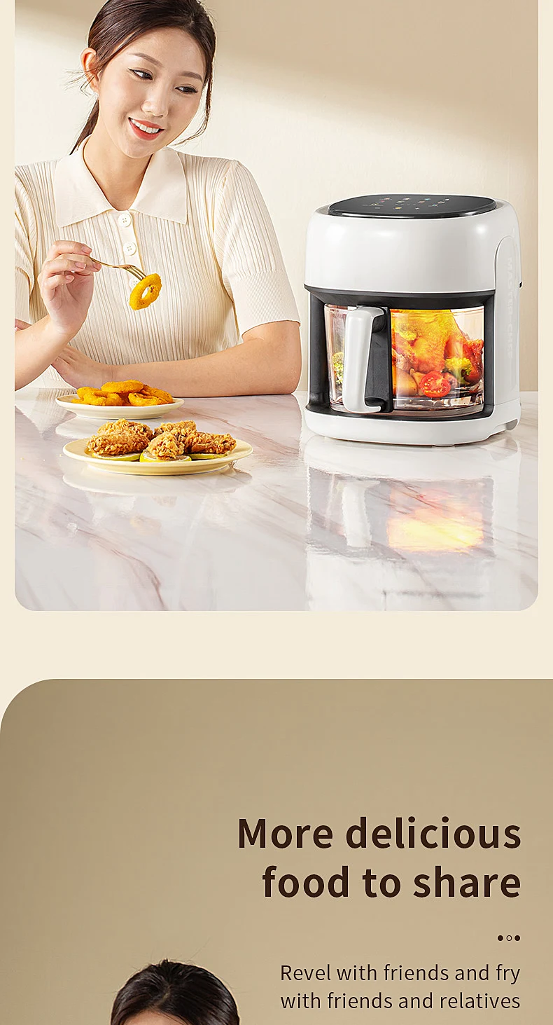 Title 7, Smart Electric Air Fryer Large Capacity Convect...