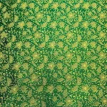 Tessuto Jacquard Pentagramma Filo Oro Verde per Abiti e Decorazioni. Realizza Design Unici ed Eleganti. Tessuto di Lusso e Magia. — foto 3