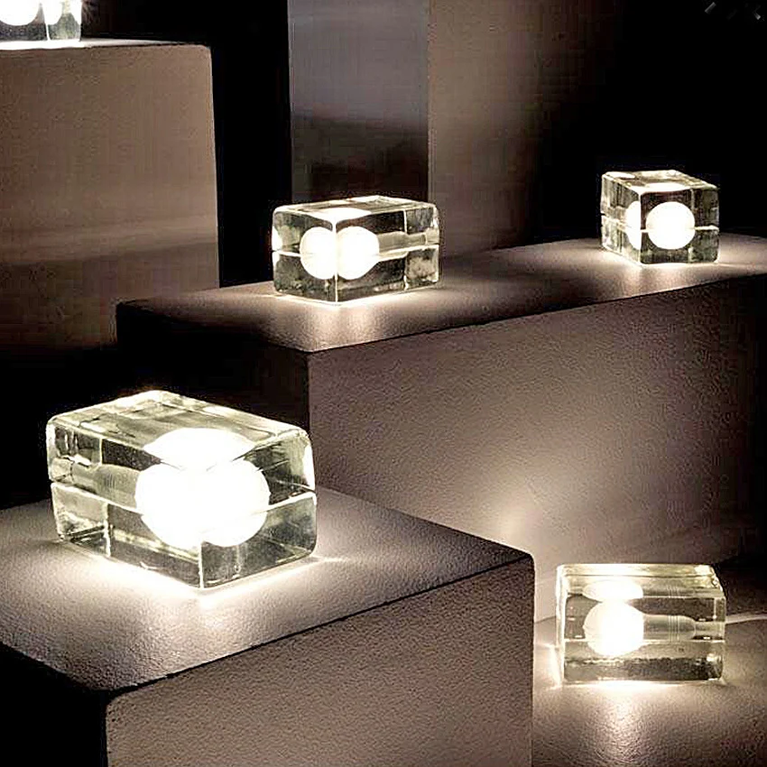 Nordic Block Lamp Glow Brick, modern and simple design for bedroom and wedding room decoration. Creative and personality — photo 4
