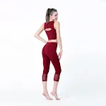 Women's Pleated Mesh Capris Tight and Breathable High Waist Perfect for Yoga and Fitness Comfortable and Stylish Workout — photo 4