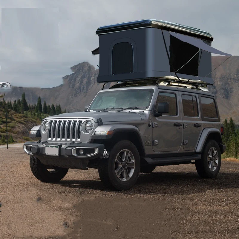 Outdoor Aluminum Alloy Helicopter Model Foursquare Car Roof Vehicle Tent Camping Tent, durable, spacious and perfect for — photo 1