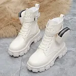 Botas Martin Femininas Outono Sola Grossa Estilo Britânico Conforto e Elegância para o Seu Look de Outono — foto 4
