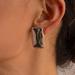 Brincos vintage simples para mulheres, com design minimalista. Adicione um toque vintage ao seu visual diário. Leve e confortáveis. — foto 2