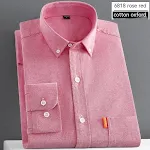 Men's Shirt Long Sleeve Pure Cotton Coat offers comfort and style. Perfect for everyday wear, breathable, soft, and idea — photo 7