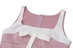 Completo donna alla moda con top a contrasto e gonna plissettata. Perfetto per un look elegante e di tendenza, esalta il tuo temperamento. — foto 4