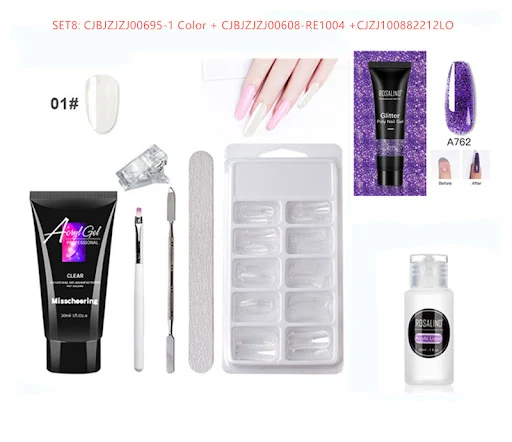 Title 9, Painless Extension Glue Nail Free Paper Crystal...