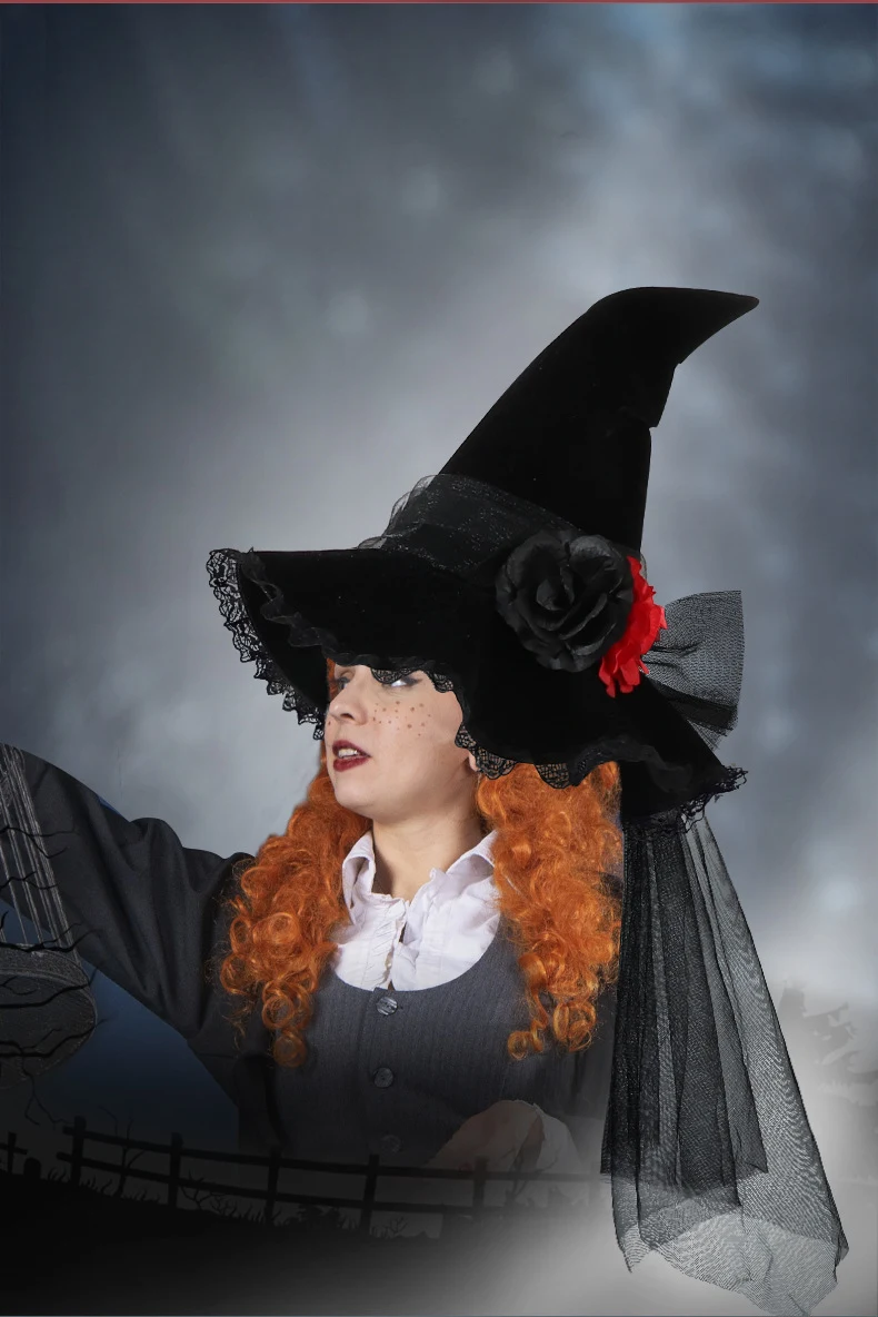 Title 7, Cappello da strega barocco di Halloween accesso...