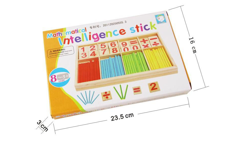 Title 7, Varas de Contagem de Madeira Montessori, matemá...